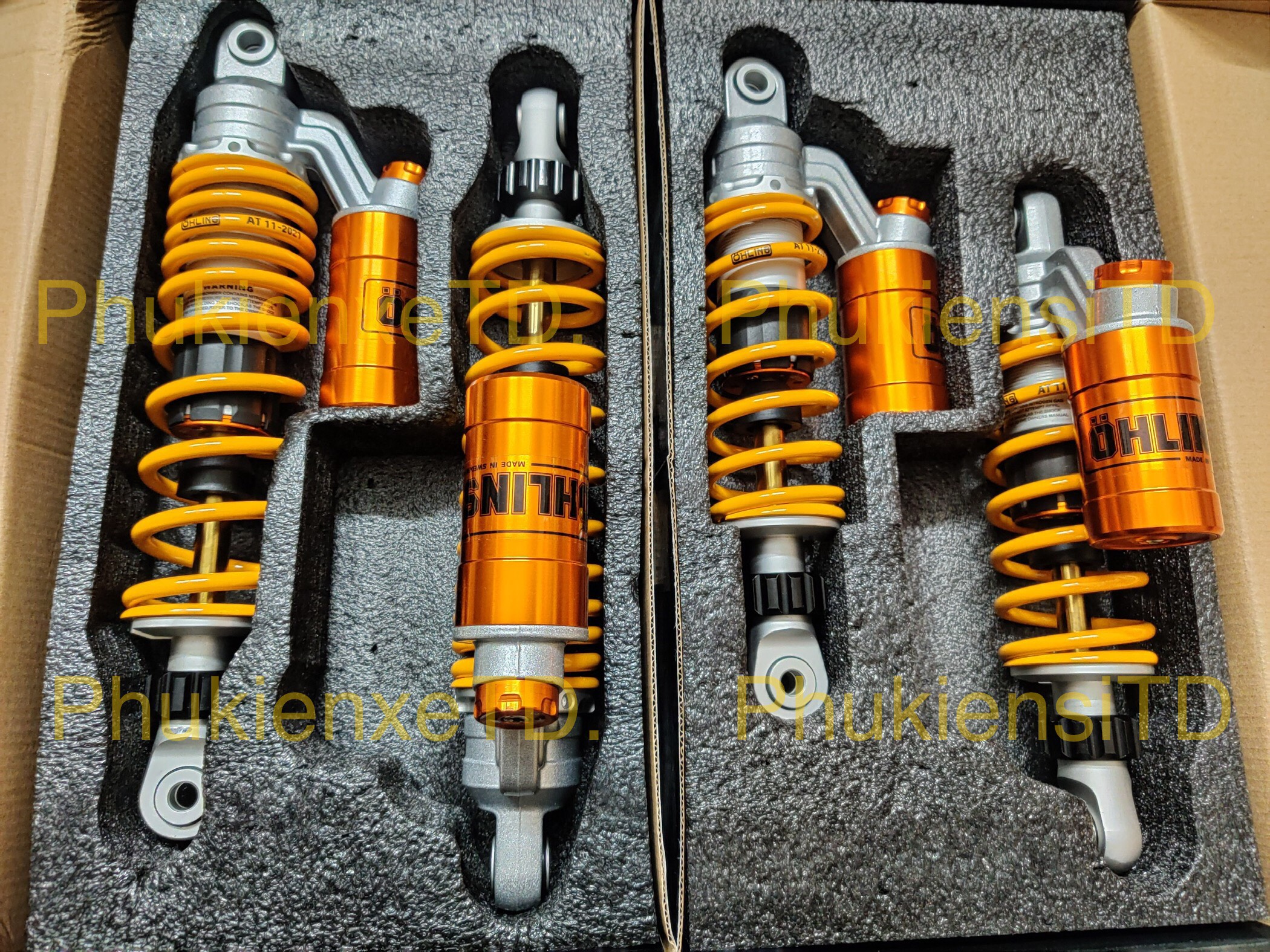 Phuộc OHLINS bình dầu TY VÀNG lắp cho Dream Wave Elegant Axelo Future Blade Suviva Magic Charly Cub Sirius Jupiter Taurus Caphe....
