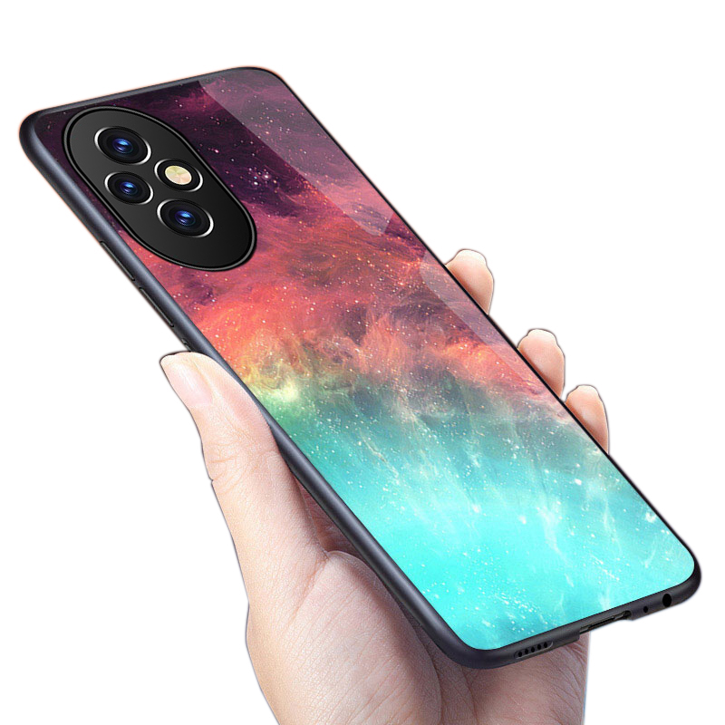 For Honor 200 Pro Lite case Tempered Glass mirror Protector Starry Sky Couple For Honor 200 Lite Pro Back Cover Phone Cases.