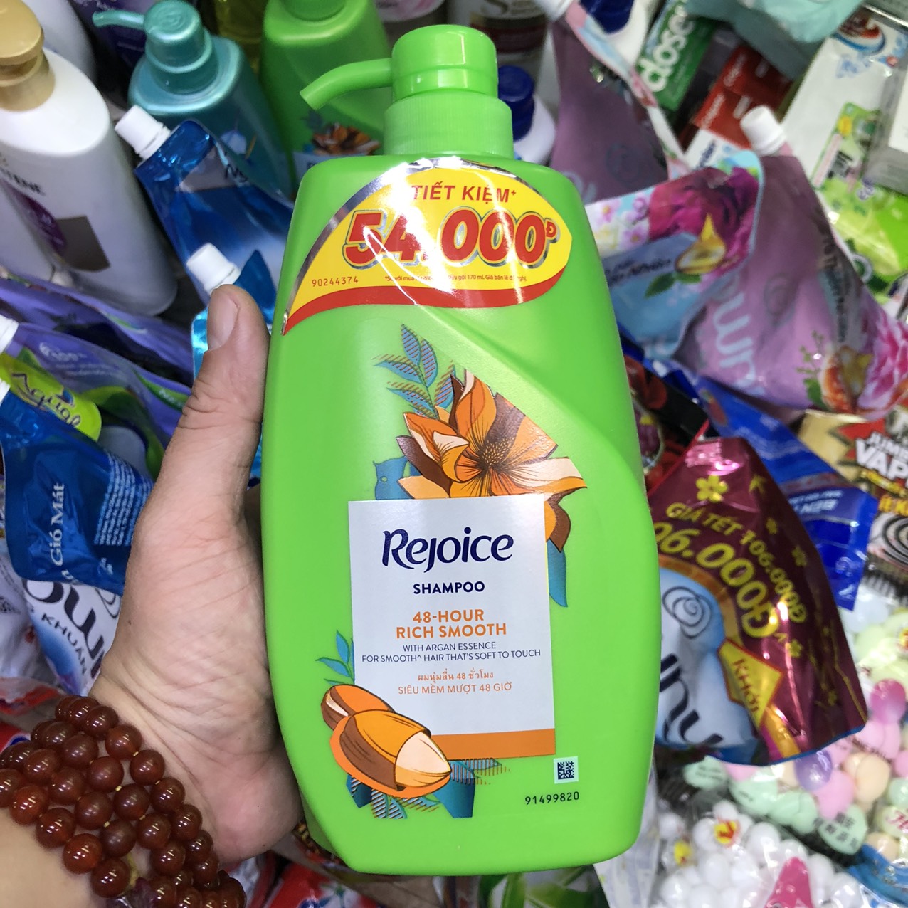 [HCM]DẦU GỘI REJOICE SIÊU MƯỢT 900ml