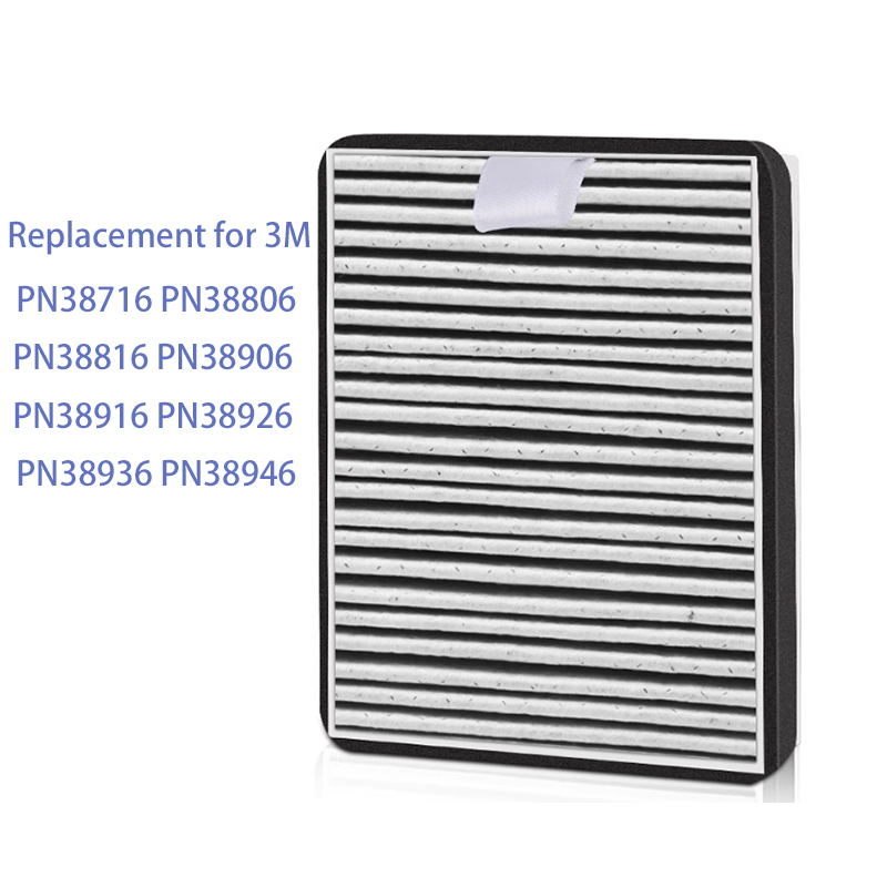 【Clearance sale】 Replacement Air Purifier Filter for 3M Car Air Purifier PN38716 PN38816 PN38916 PN38806 PN389 Specifications: 95*116*20mm