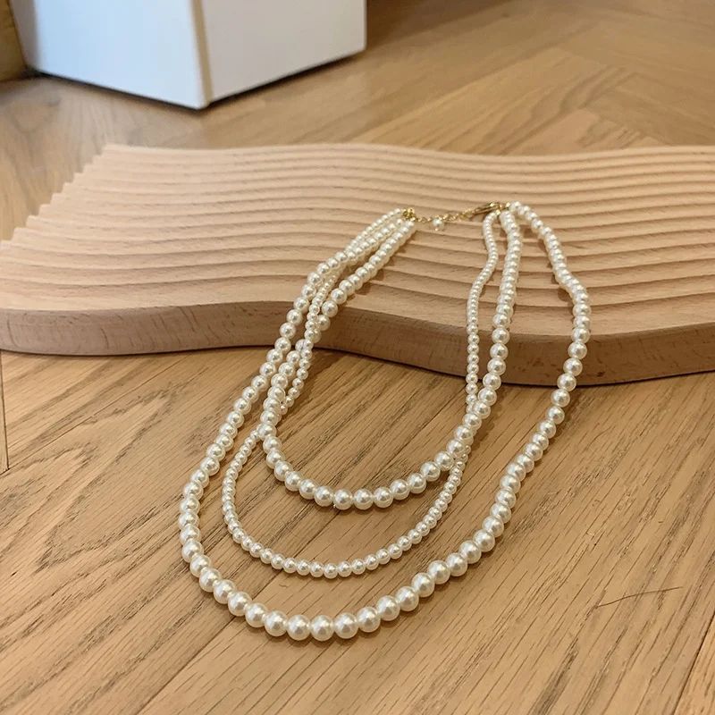 Pearl Multi Layer Necklace For Girls And Women Wearing at Party Dating Wedding Travelling Occasions Wora Special.