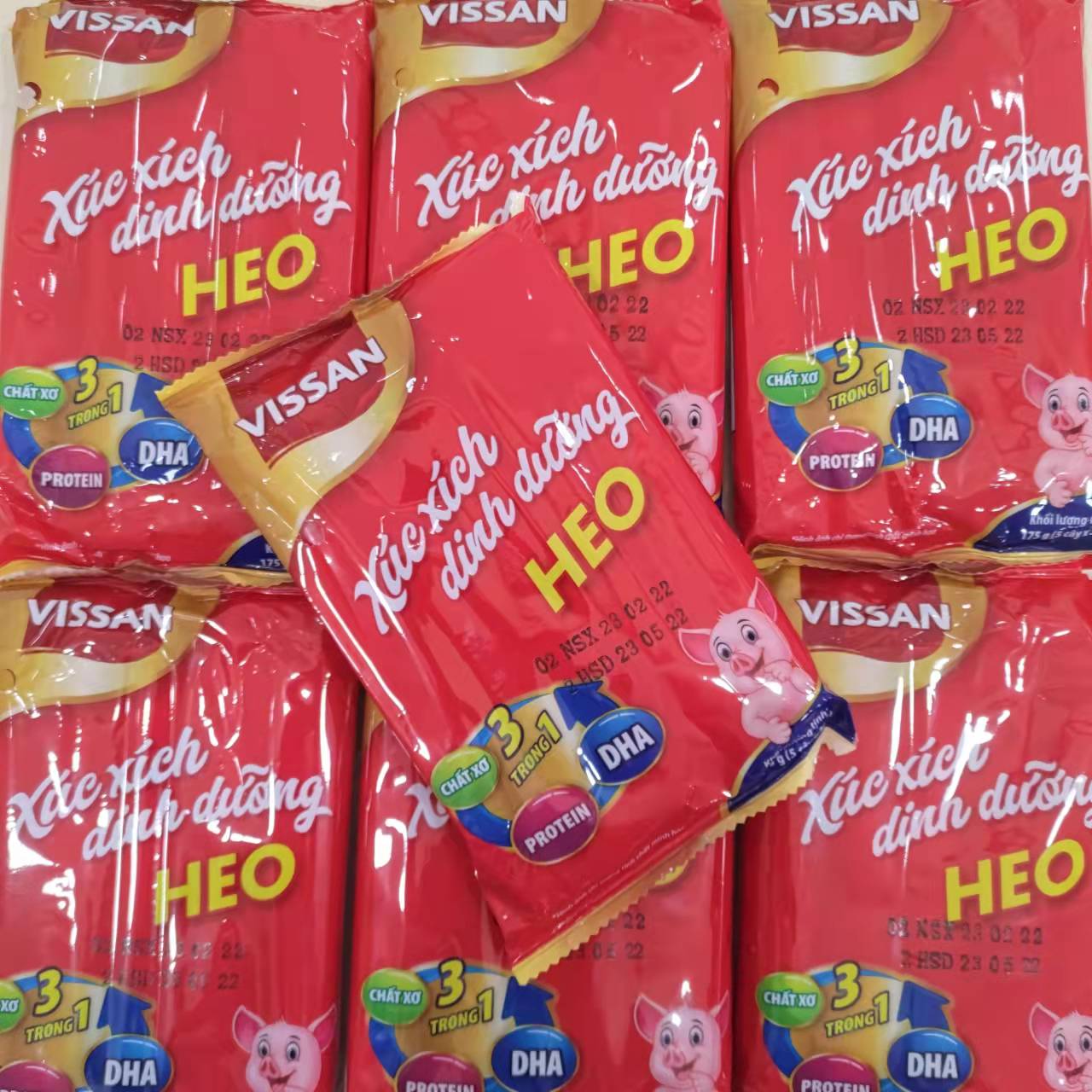 Xuc Xich Dinh Duong Vissan Pork Sausage 175g Lazada