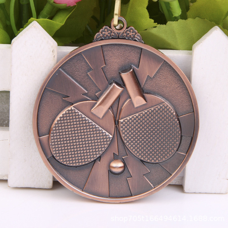 6.5CM Table Tennis Medals Gold Foil Making Games Medals