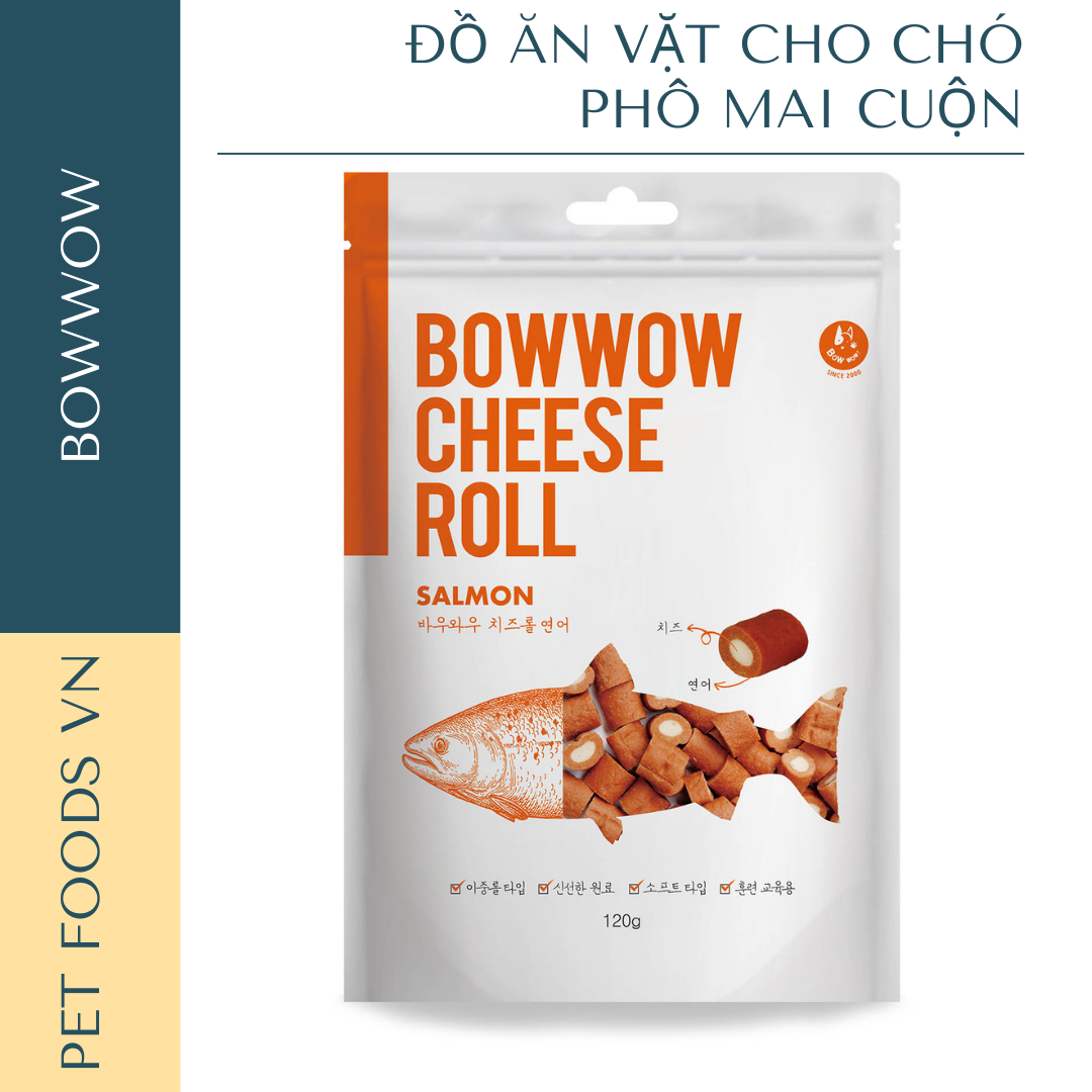 Phô mai cuộn cho chó BOWWOW 120g