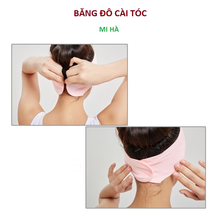 Băng Đô Rửa Mặt, Băng Đô Cài Tóc Nữ, PHỤ LIỆU MI HÀ