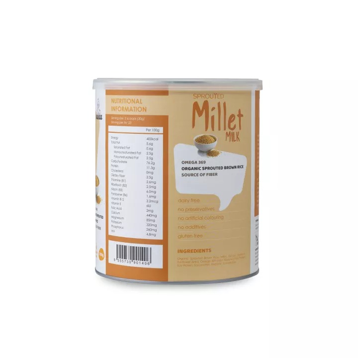 Sữa hạt hữu cơ 700g millet 100% organic nhập khẩu chính hãng từ malaysia cho cả gia đình - miwako official store 2