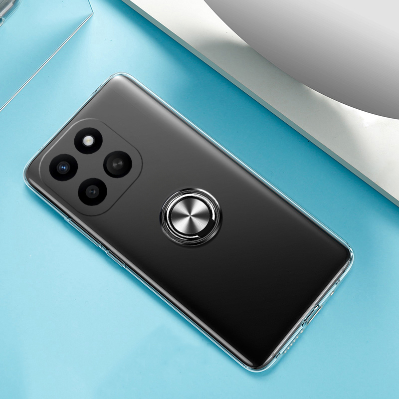Phone%20case%20Honor%20X6C%20Soft%20Clear%20Transparent%20Car%20Adsorb%20Ultrathin%20Holder%20Ring%20Back%20Cover%20Honor%20X6C%204G%20Case%20-%20Image%202
