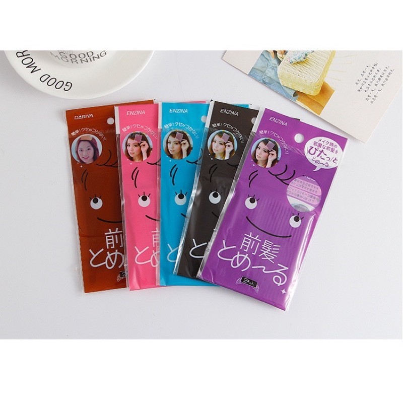 Set 2 Miếng dán tóc tự dính giữ tóc gọn gàng khi rửa mặt, make up