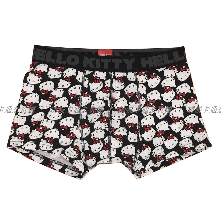 Teen Hello Kitty Briefs Boxer Men Underwear Male Cartoon Boxers