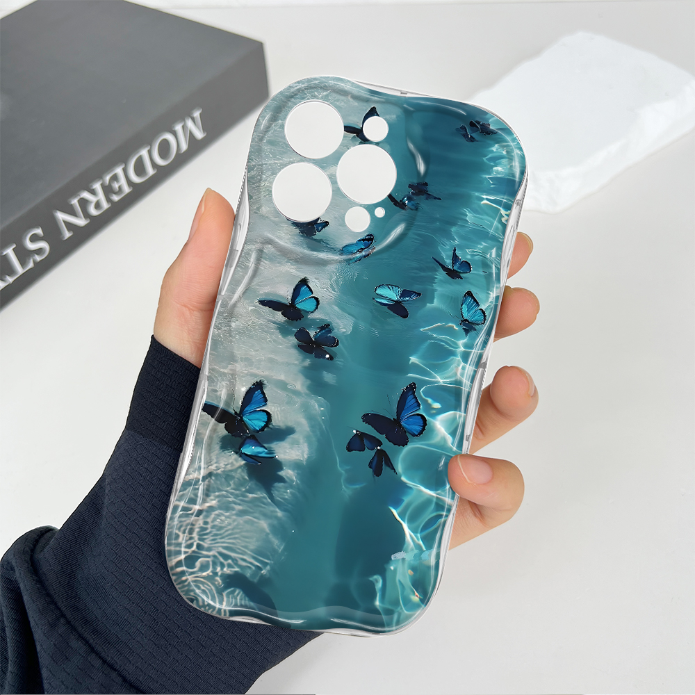 Jizetin%20for%20Vivo%20V50%20V50%20Lite%20Y04%20Y29S%20Back%20Cover%20Blue%20Green%20Butterfly%20Cream%20Wavy%20Edge%20Soft%20Silicone%20Phone%20Case%20-%20Image%204