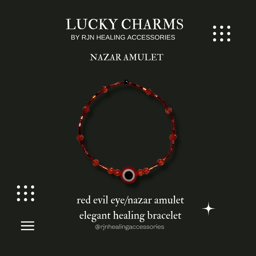 Evil Eye Beaded Charm Bracelet - Turkish Blue Evil Eye Nazar Amulet w/  Glass Dome Good Luck Bracelet - Walmart.com