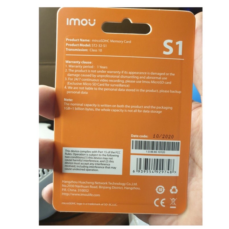 Thẻ nhớ camera IMOU 32GB / 64GB Class 10 ( Bảo hành chính hãng 5 năm )