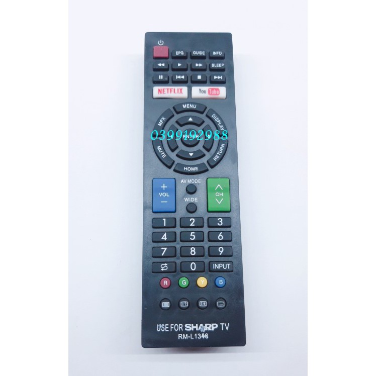Điều khiển SMART TV SHARP loại tốt KM pin