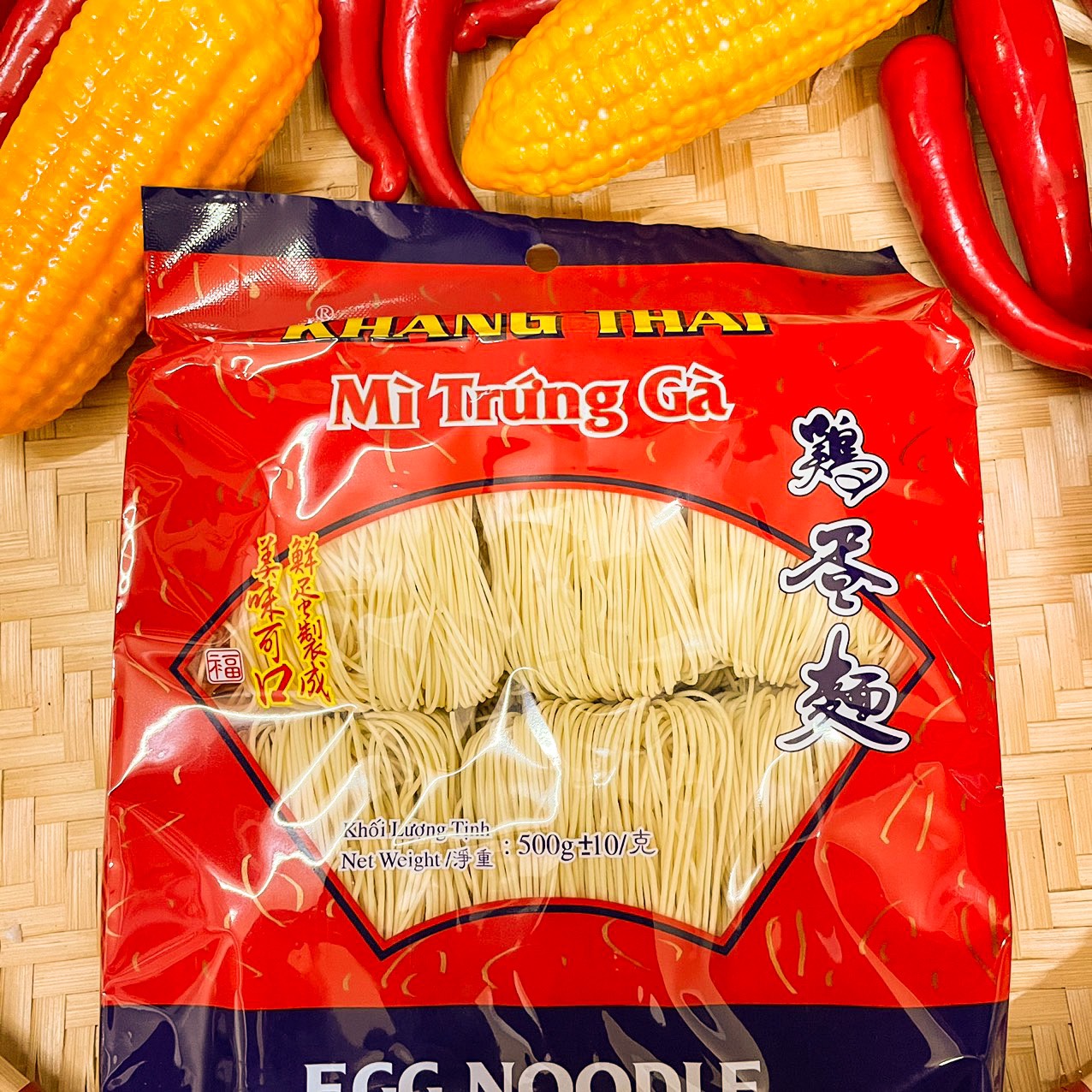 MÌ TRỨNG GÀ KHANG THÁI 500gr