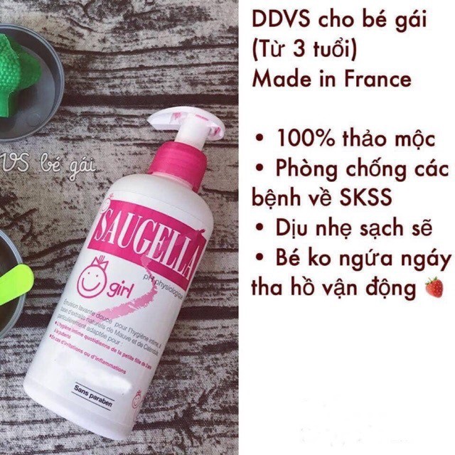 Dung dịch vệ sinh cho bé gái Saugella