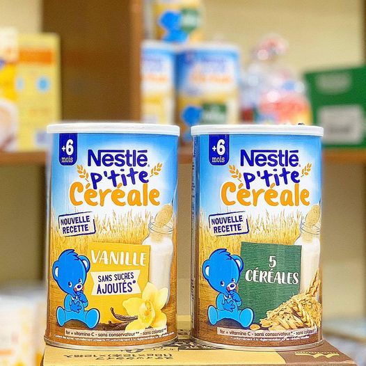 Bột pha sữa Nestle 6M+ vị ngũ cốc loại 400g - Bột lắc sữa Nestle"