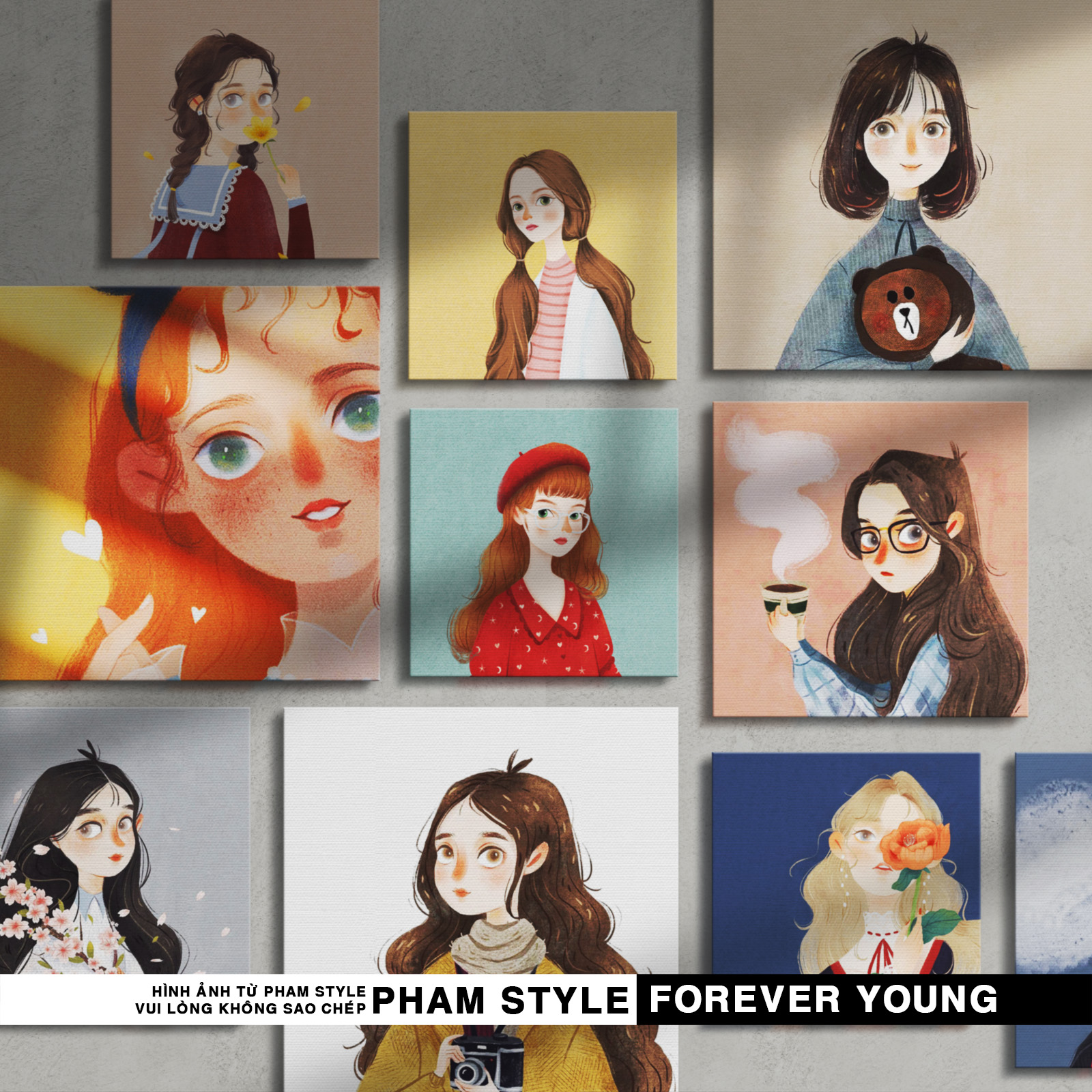 TRANH CANVAS TREO TƯỜNG FOREVER YOUNG (No41-60)