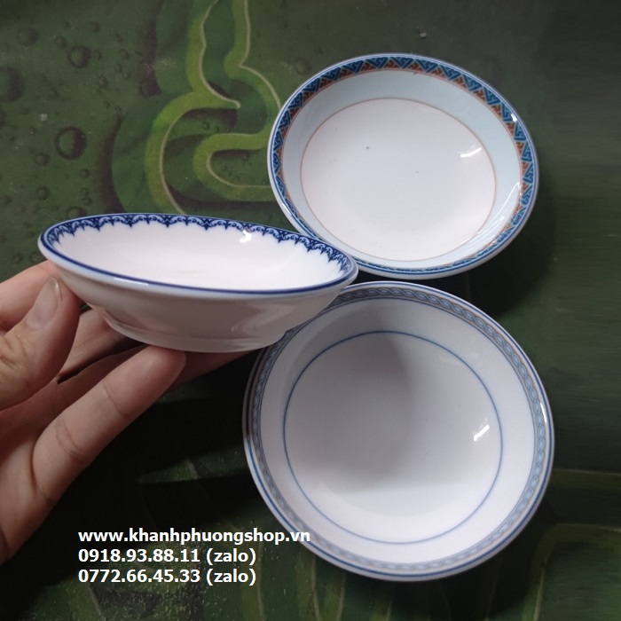 chén đựng nước chấm sứ minh long - chén nước chấm sứ Minh Long