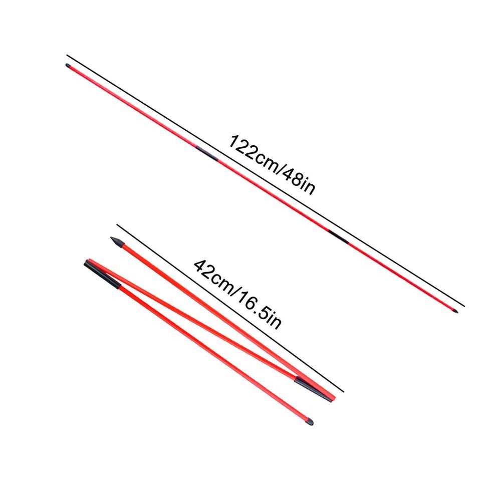 SHOP 1586 Folding Golf Alignment Sticks Improve Golf Level Collapsible Golf Practice Rods Golf Training Aid Lightweight Folding Direction Indicator Stick Golf Beginner Player