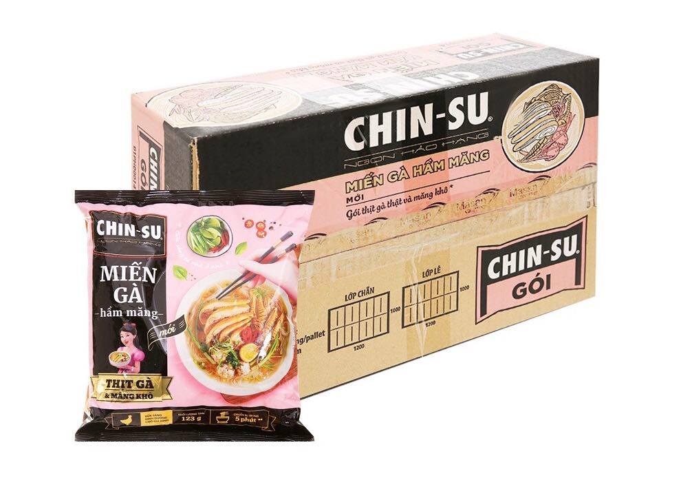 Phở bò Chinsu thịt thật thùng 15 gói