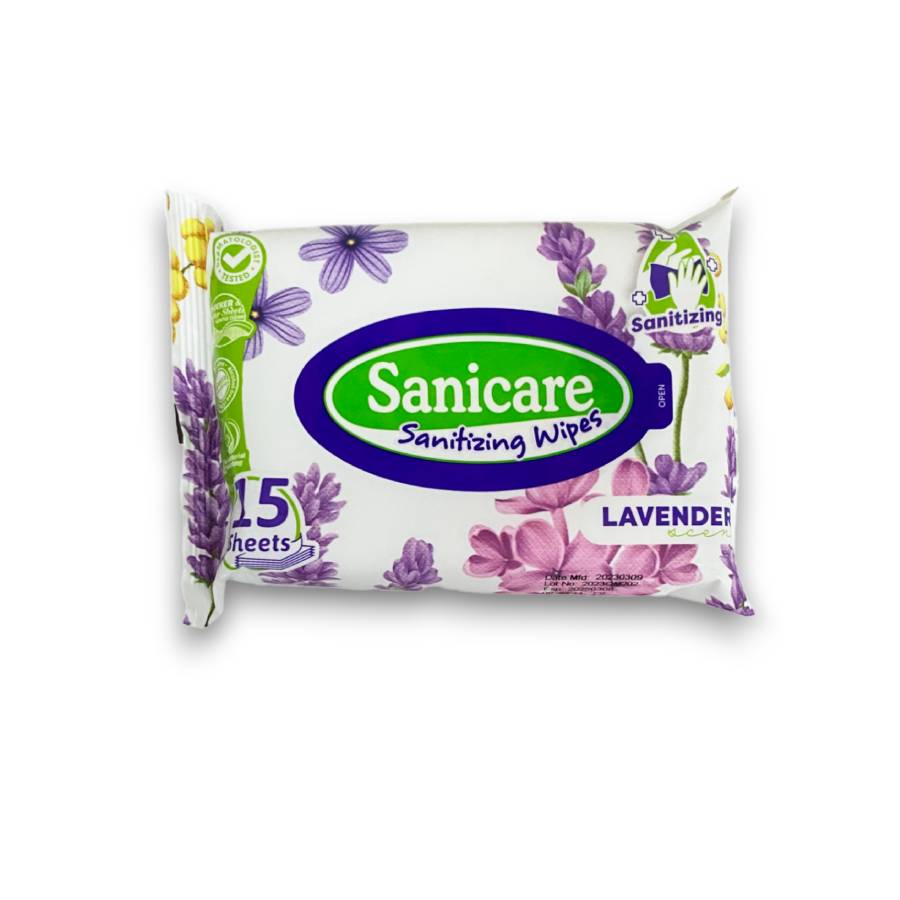 Sanicare Lavender Sanitizing Wipes 15 Sheets Lazada PH