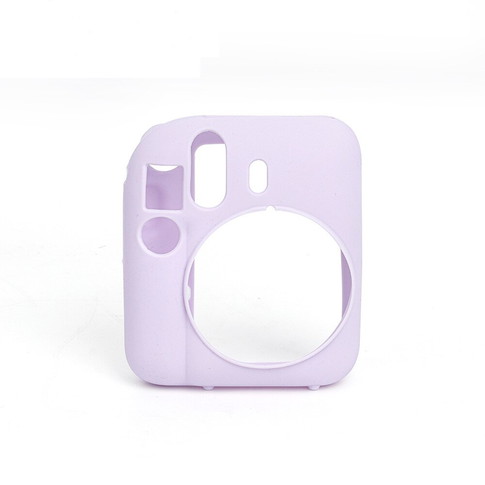\'[;. Camera Silicone Case For Fujifilm Instax Mini12 Shell Protective Cover Soft Shell Solid Color Scratch-Proof Mini 12 Case