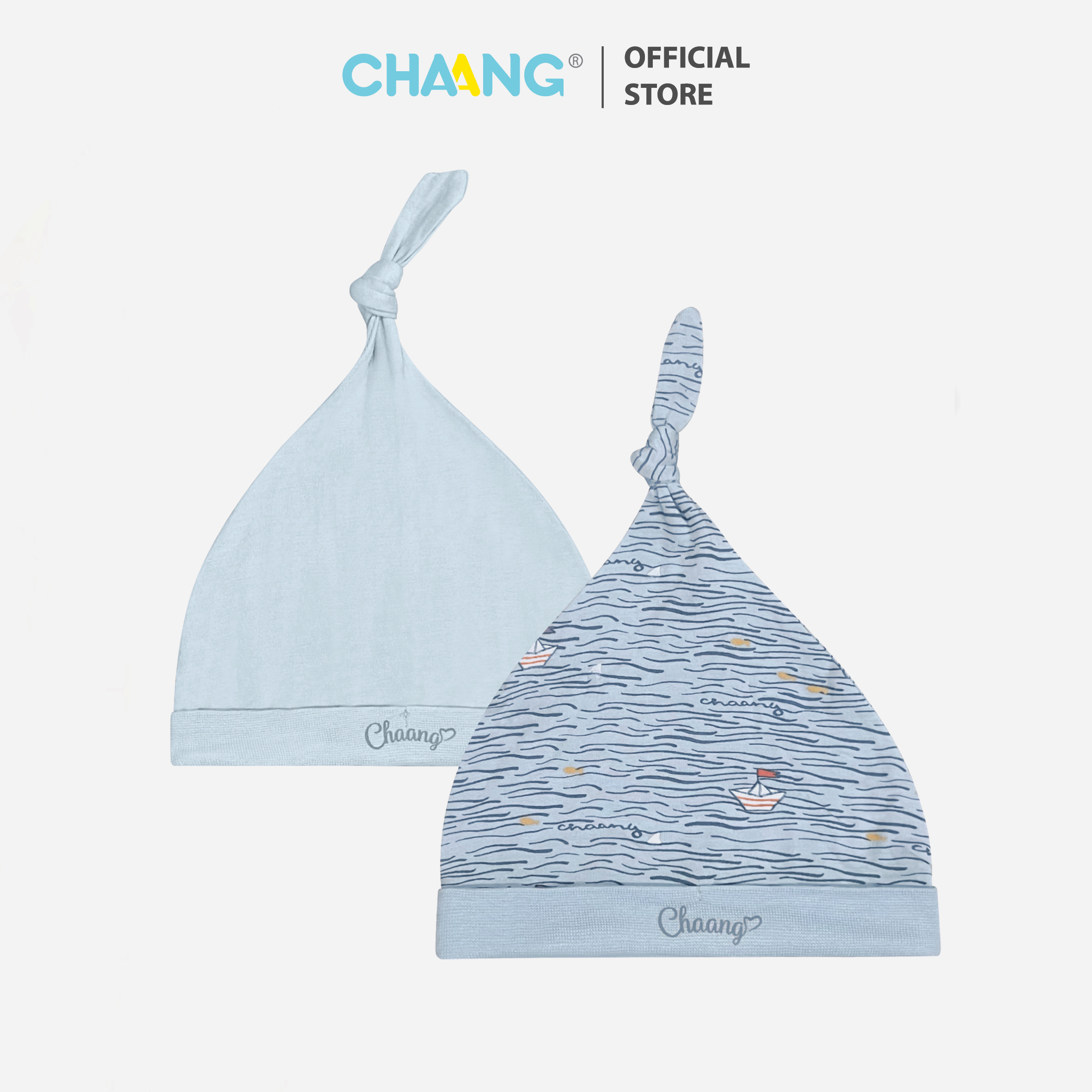 [CHAANG]Set 2 chiếc mũ thóp Sea cho bé Chaang