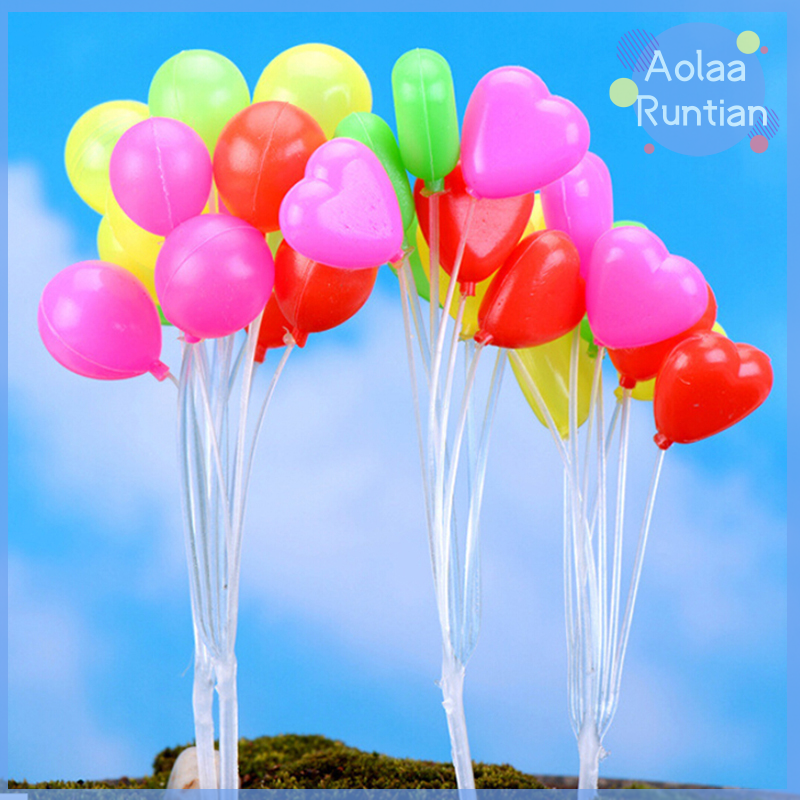 Aolaa Miniature Fairy Garden Mini Balloon Dollhouse Craft Plant Pot Ornament Decor Toy