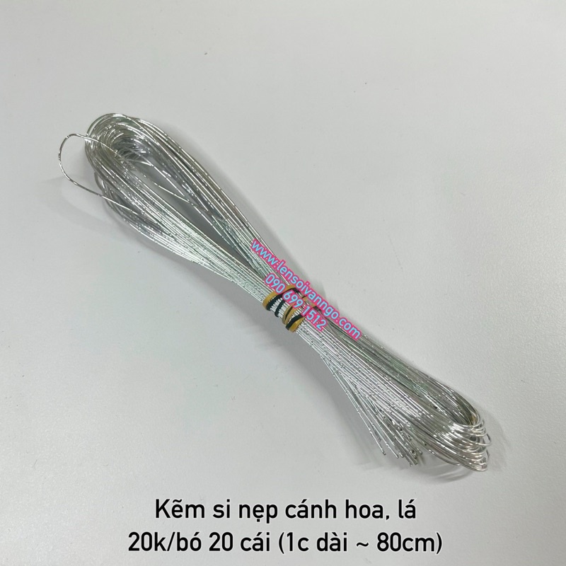 Kẽm si dùng để nẹp cánh hoa, lá