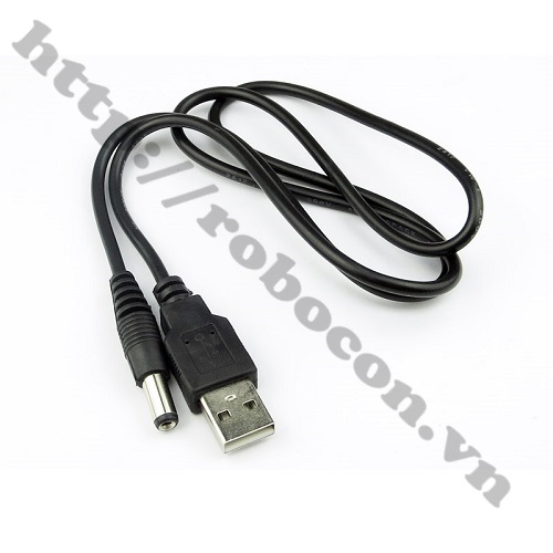 DÂY NGUỒN CỔNG USB RA ĐẦU DC 5.5X2.1 MM