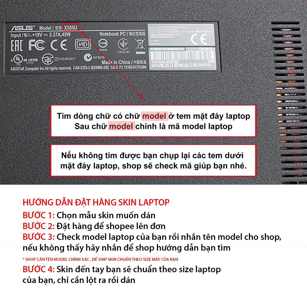 Dán skin laptop Mẫu 5 miu