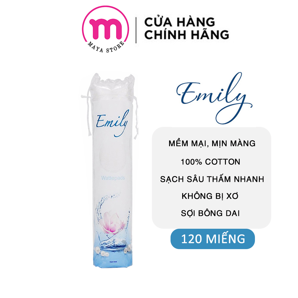 Bông tẩy trang Emily gói 120 miếng