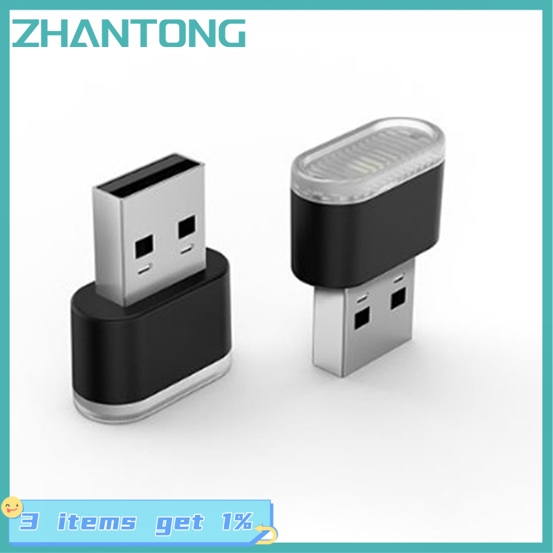 ZHANTONG 1PC USB LED Car Light Auto Interior Atmosphere Light Decorative Lamp