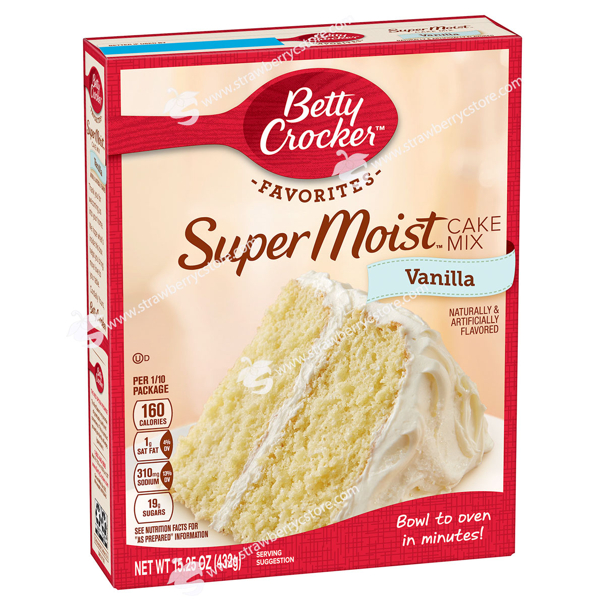 Bột làm bánh pha sẵn betty crocker super moist cake mix, hộp 432g 15.25 oz. - ảnh sản phẩm 5
