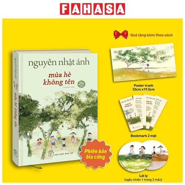 Fahasa - mùa hè không tên - bìa cứng - tặng kèm bookmark 2 mặt + poster tranh + lót ly ngẫu nhiên