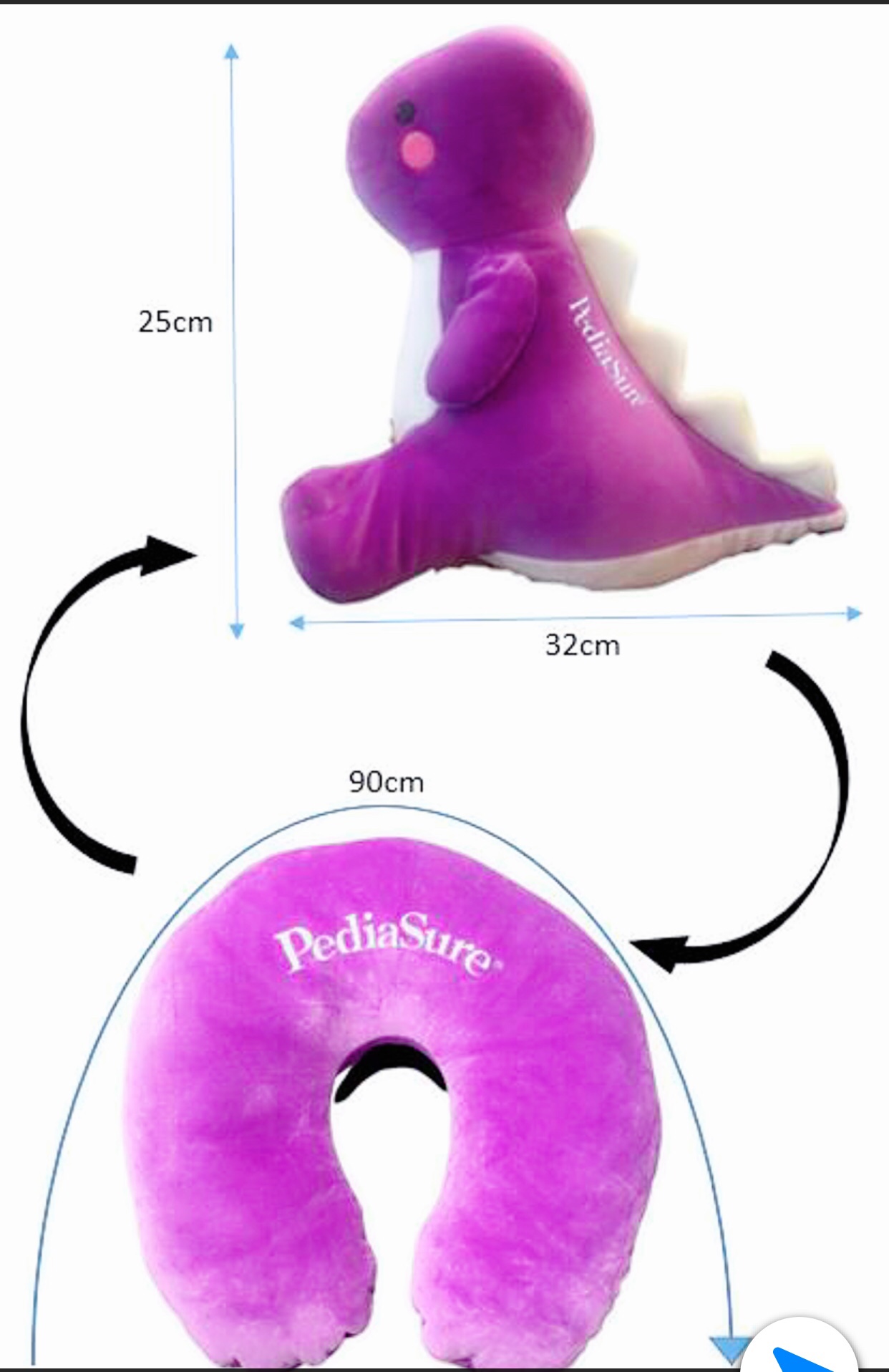 [XẢ KHO] GỐI CỔ DU LICH KHỦNG LONG BIẾN HÌNH 2IN1