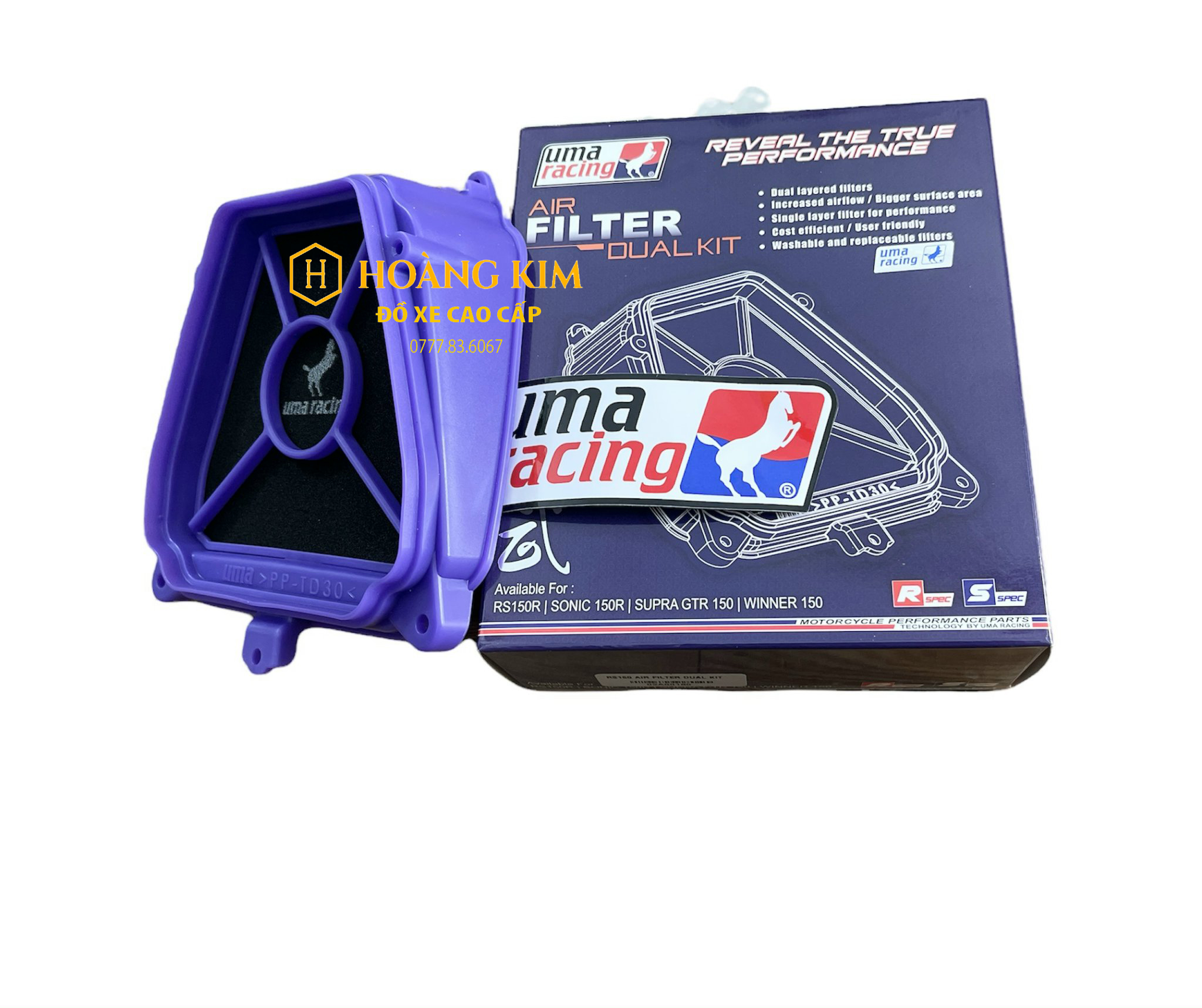 LỌC GIÓ UMA RACING CHO XE WINNER, WINNER X, SONIC