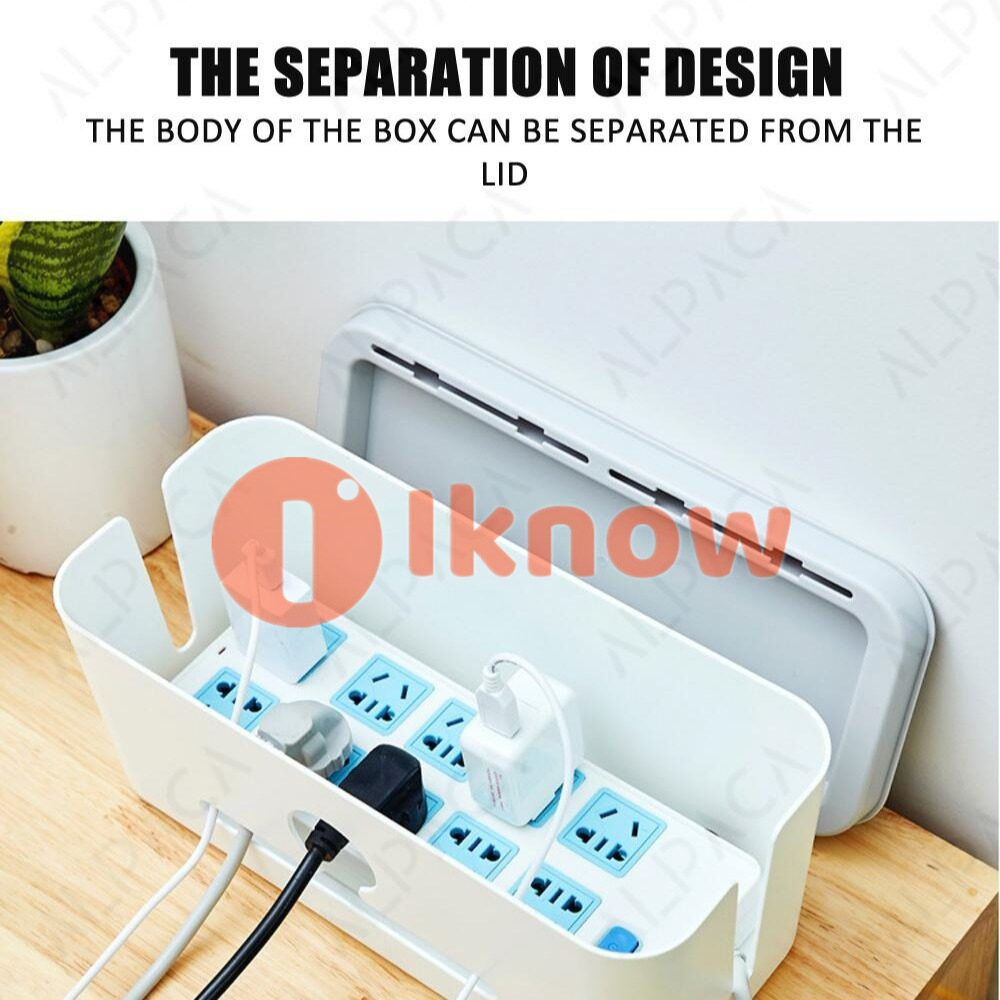 I know Table Cable Organizer Power Cord Board Storage Box USB Charger Strip Fixed Finishing Office Desktop Plug Cable Box