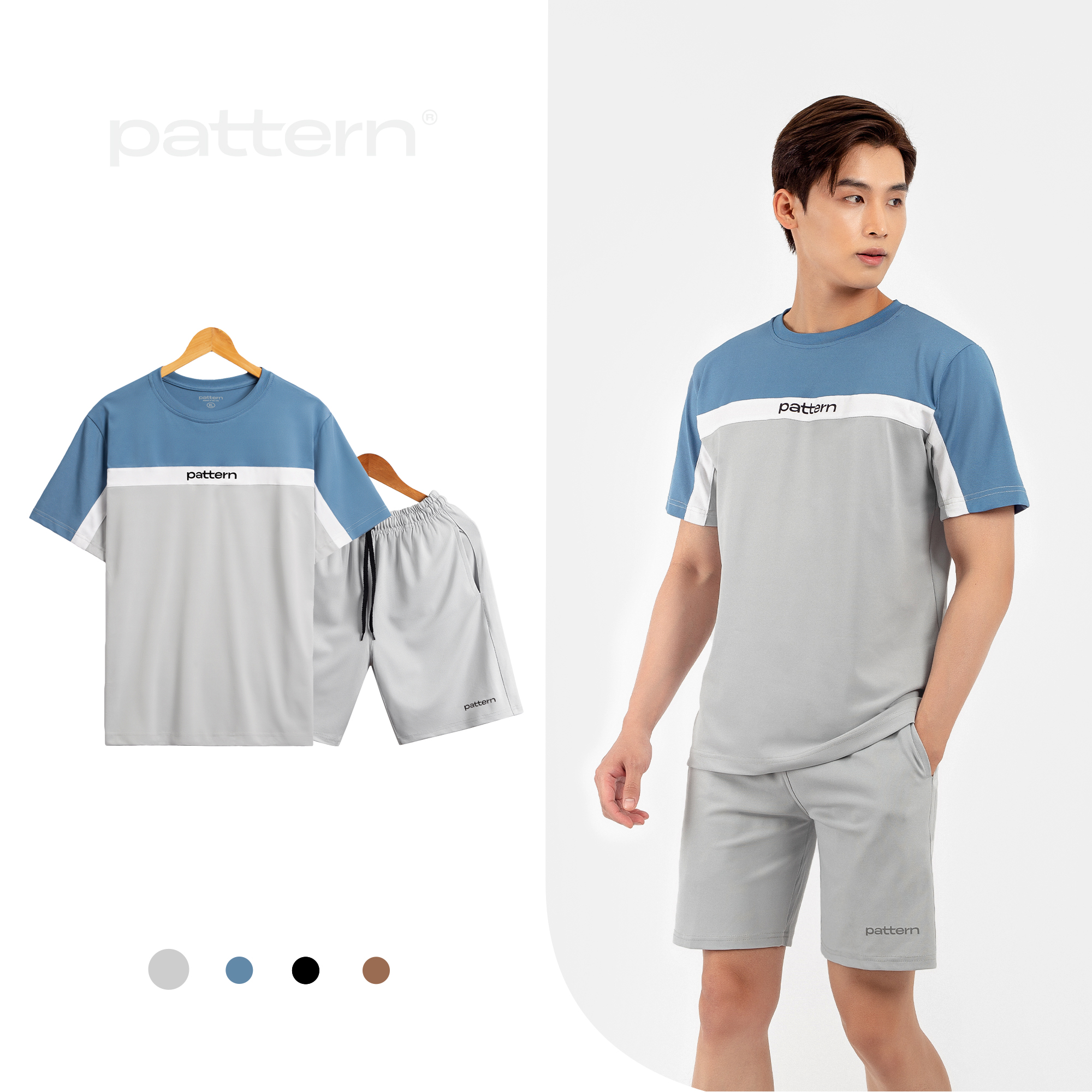 Bộ quần áo nam PATTERN THE 1992 phối sọc ngang