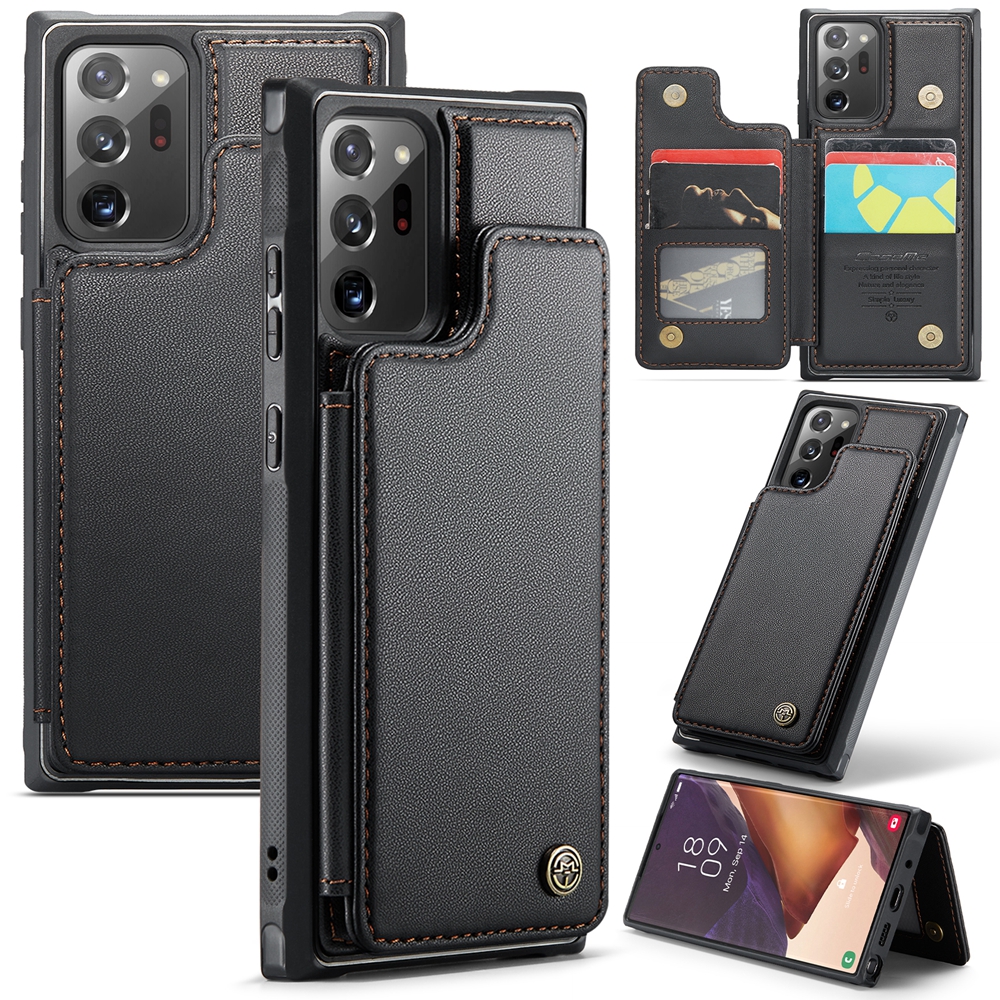 New Phone Case For Samsung Galaxy Note 20 Ultra / Note 10 Plus Luxury Leather Back Wallet Case Magnetic Card Holder Phone Cover Casing