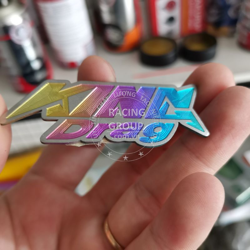Tem titan logo Kingdrag dán xe máy