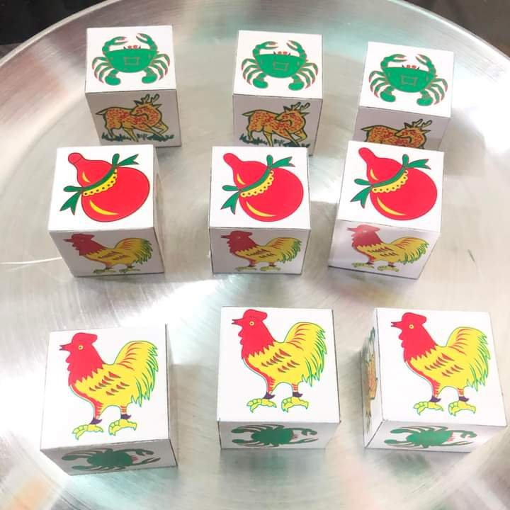 Hột bầu cua 5/5 chống thầy thợ nghe hột