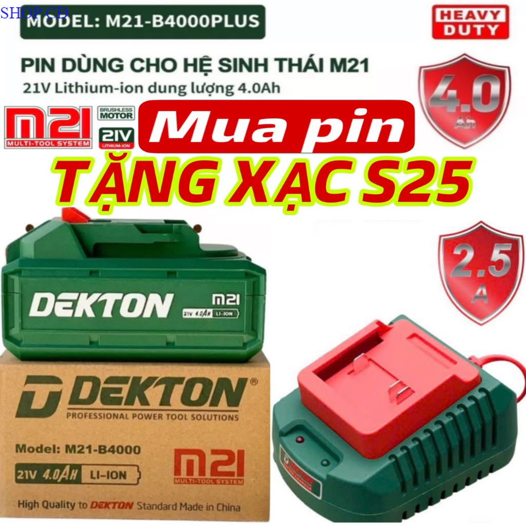 Máy mài compact dùng pin dekton 100mm không chổi than - m21-ag100cp -chân pin phổ thông makita shop cu đen