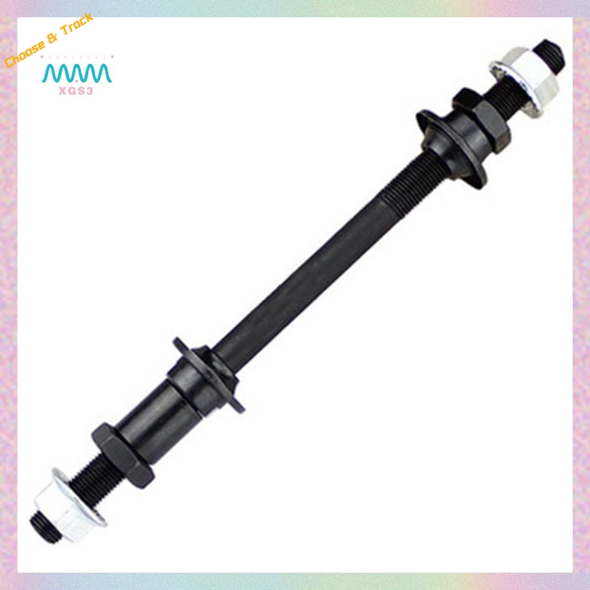 【Value Bundle】 Lengthened 240mm Mountain Bike Snow Bike Hubs Rear Axle Refitted Solid Axle Rear Axle Accessory Axle