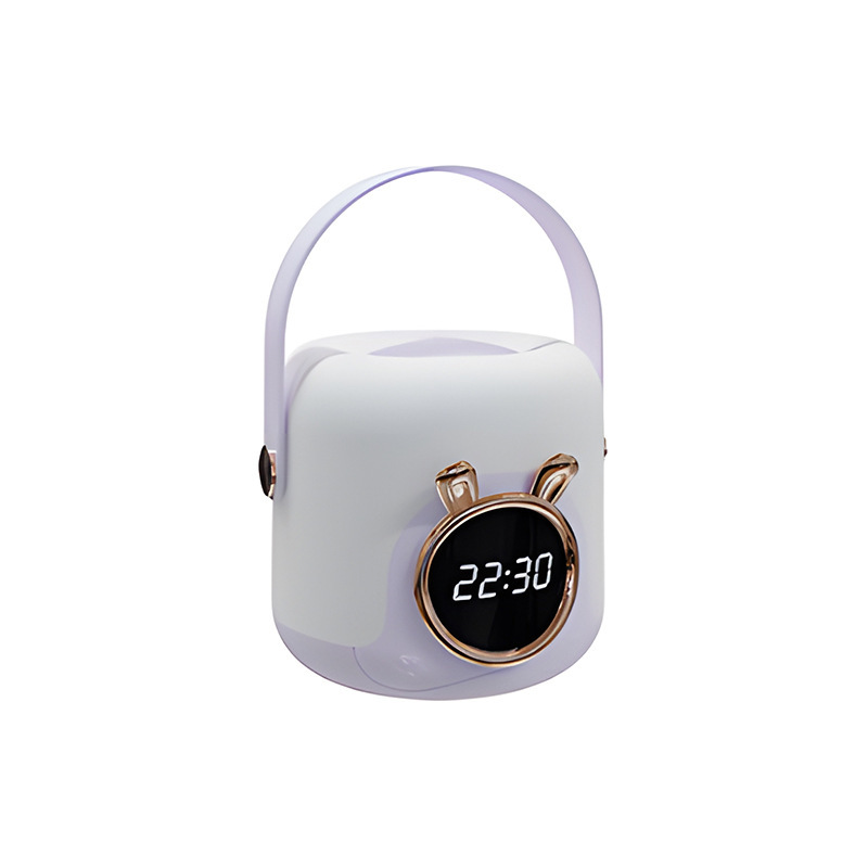 Night light ABS portable clock light home intelligent remote control USB charging digital display alarm clock eye protection atmosphere night light