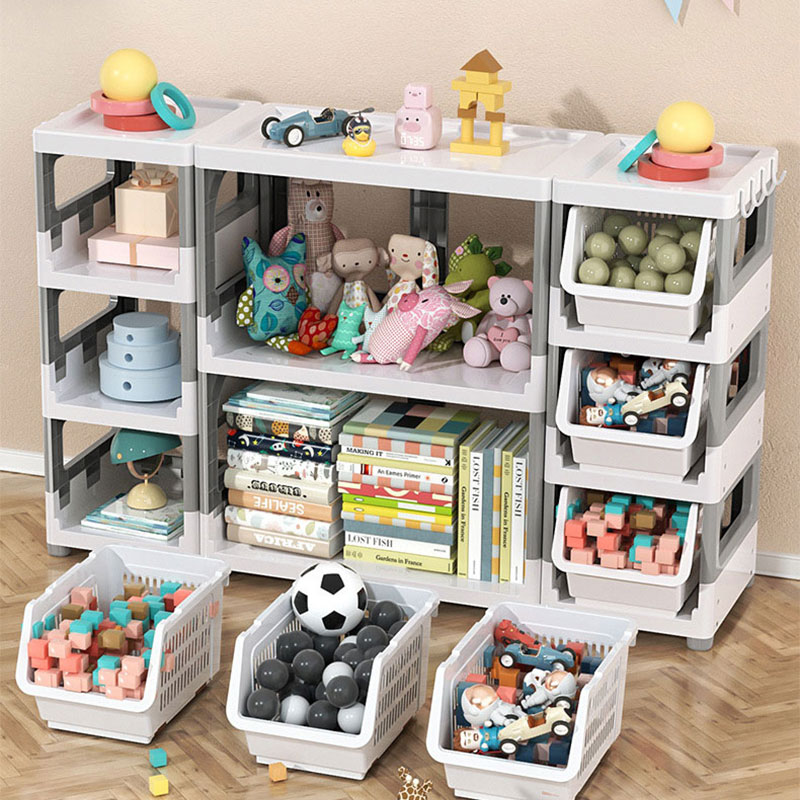 Foldable kitchen storage rack Floor multilayer microwave multifunctional storage cabinet Vegetable pot storage rack