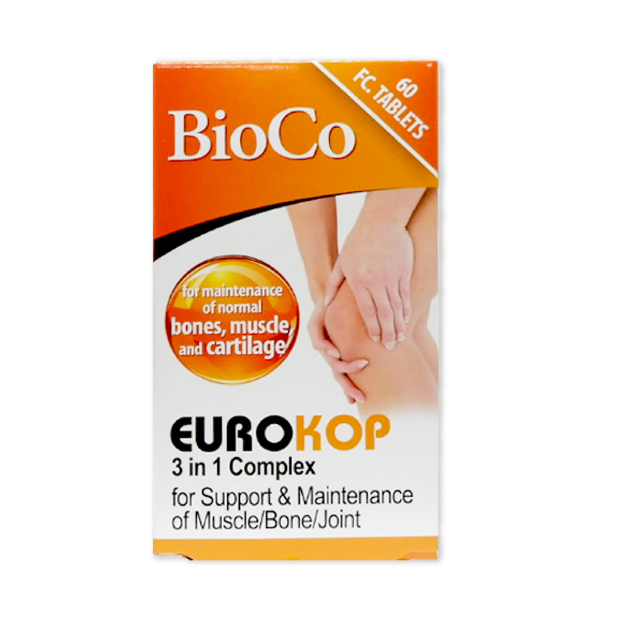 [Glucosamin 500] BioCo Eurokop 3 in 1 complex (Hộp 60 viên 120 viên) - Giảm đau khớp nhanh, chắc xương, khỏe cơ thumbnail