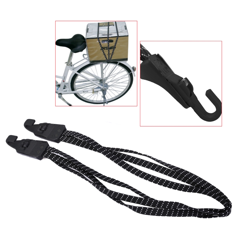 【Ship in two days】 Bicycle Fixed Rope Elastic Luggage Rubber Band 3in1 Strap Hook Cycling Stacking