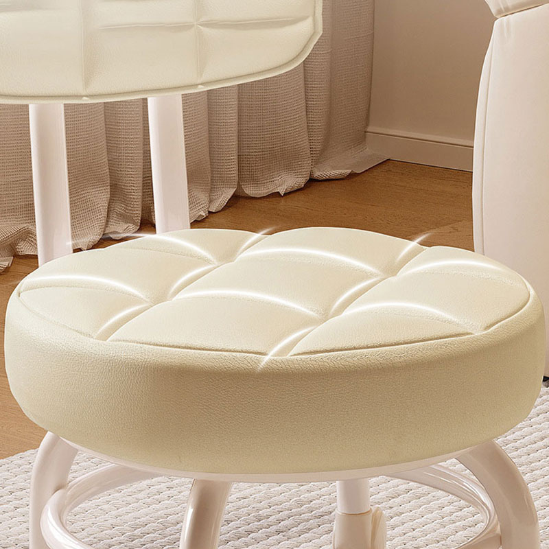 Pulley low stool, universal wheel, small stool, small home chair, backrest, round stool, stool with wheels, small bench, small