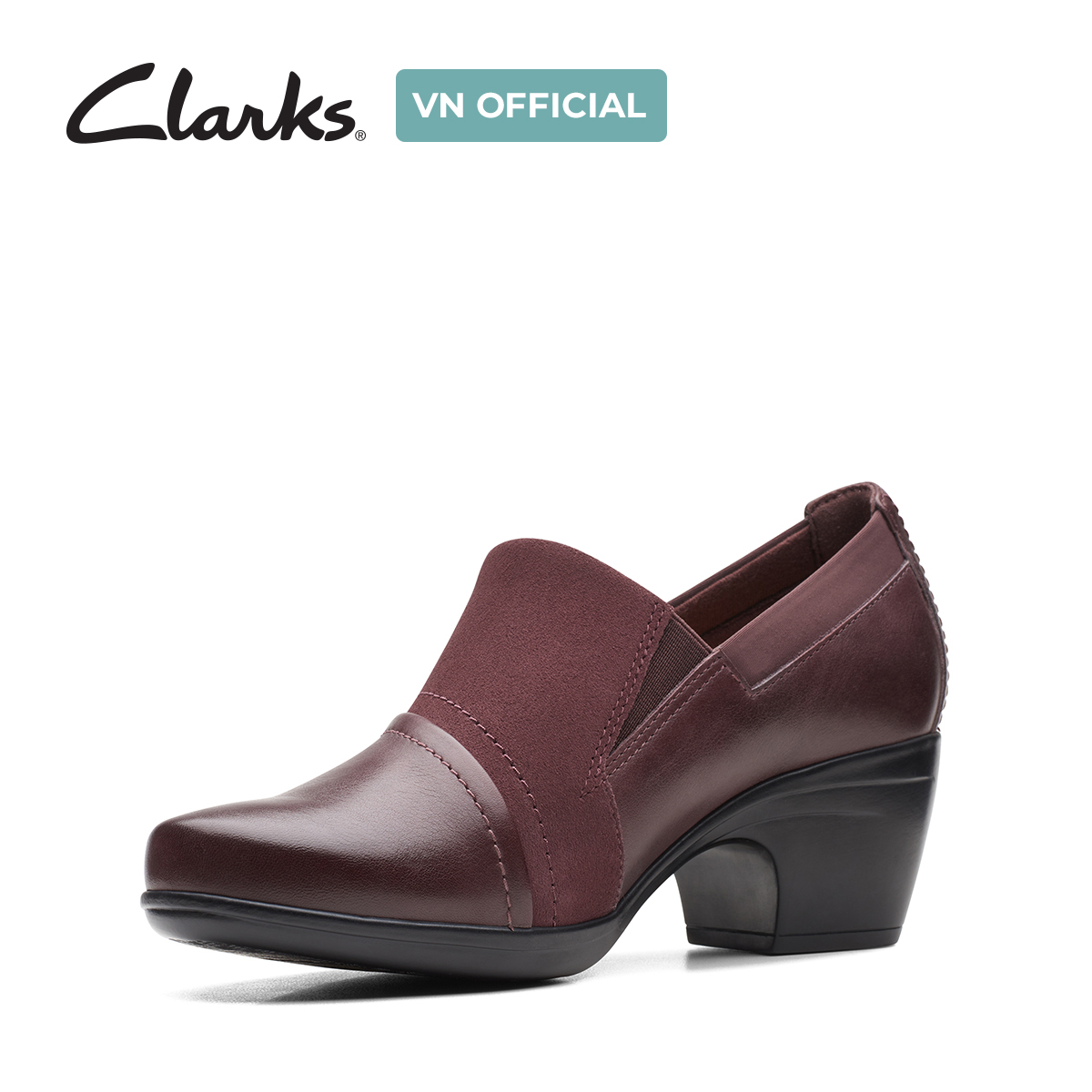 Giày Cao Gót 5cm Da Nữ Clarks - Emily Step